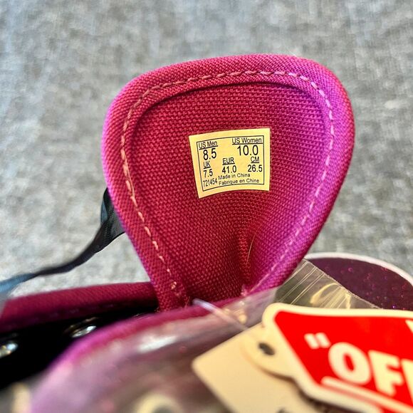 Vans Authentic Platform Glitter Wild Aster True White Pink Womens 8.5 Sneakers - Picture 11 of 12